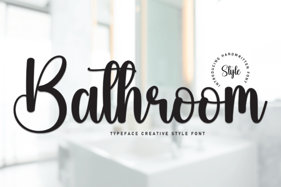 Bathroom Handwritten Font: Elegance Meets Modern Design