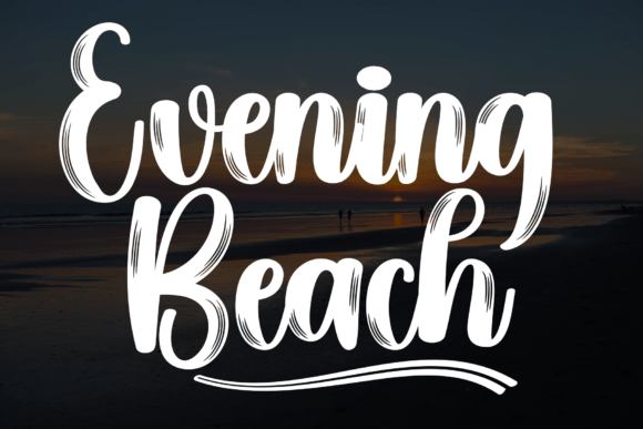 Evening Beach: A Handwritten Font Full of Character